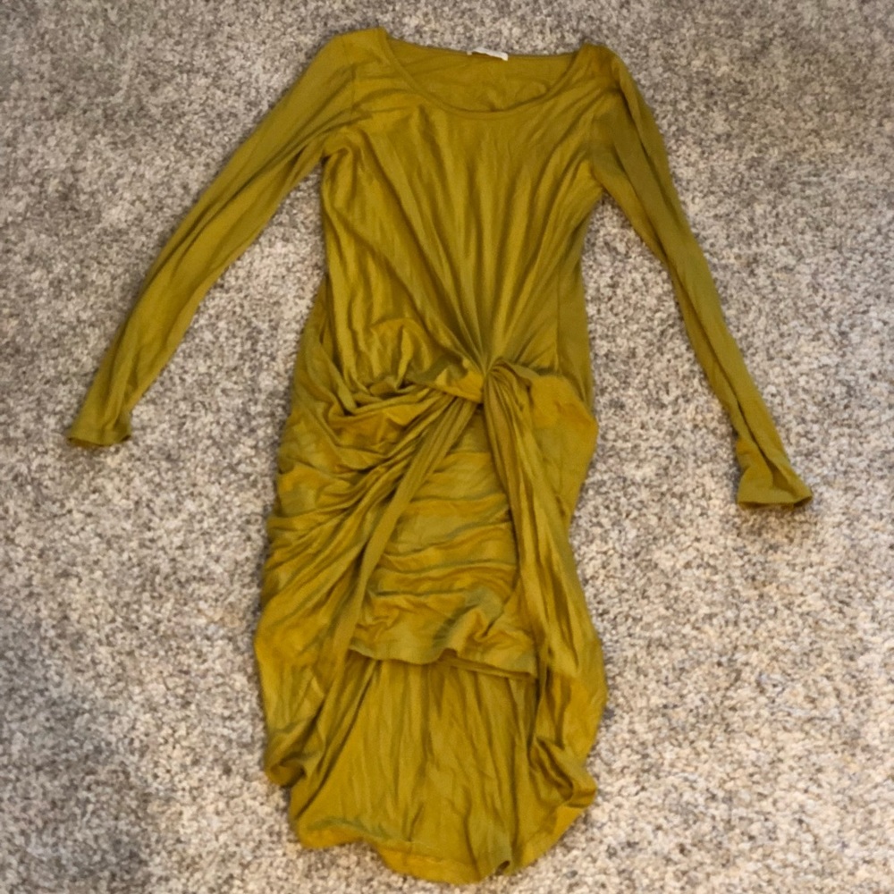 Long sleeve high low dress